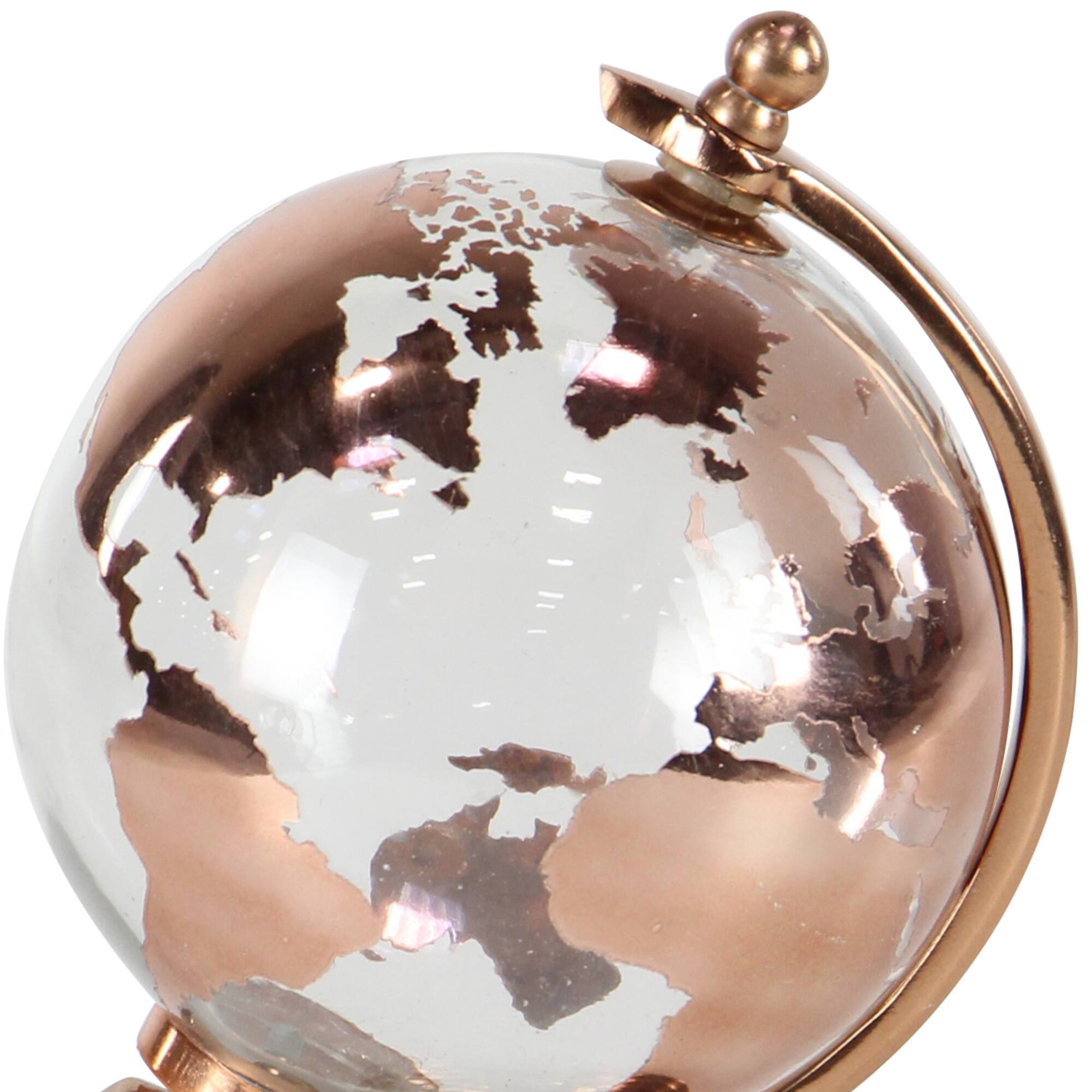 11" Copper & Glass Traditional Globe
